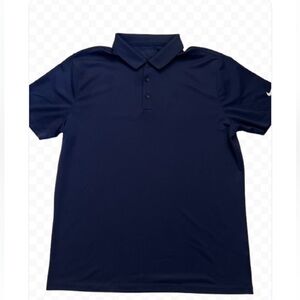 Nike Men's Navy Golf Polo Short Sleeve Sport Shirt Size L